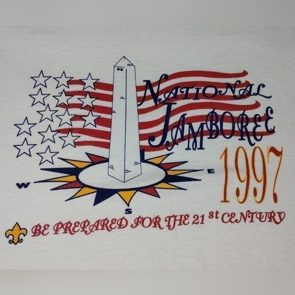 VTG 90s Boy Scouts National Jamboree Men's Medium T-shirt Single Stitch Oneita - Picture 3 of 6